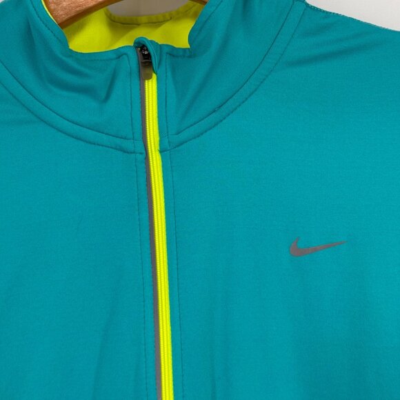 Nike Running Dri-FIT womens Long Sleeve Shirt size XL Turquoise - Picture 2 of 15